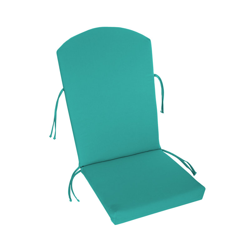 Sunbrella Outdoor 2'' Adirondack Chair Seat / Back Cushion, Canvas Aruba Sunbrella® Canvas
