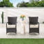 Ensemble de 2 fauteuils de patio en osier avec coussin (ensemble de 2)-1134374232