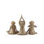 3 Piece Zen Monkey Figurine Set