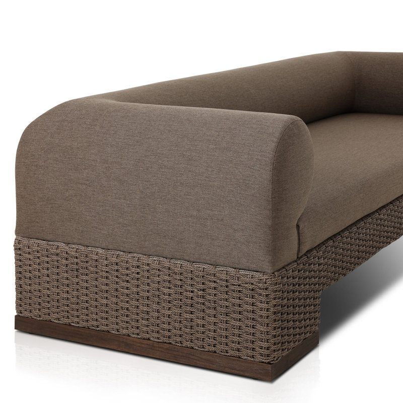 Joss Outdoor Sofa, Brown, Dark Brown