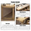Bureaux rectangulaires en bois massif de couleur bois-1635582322