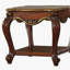 Table d'appoint en chêne miel avec base