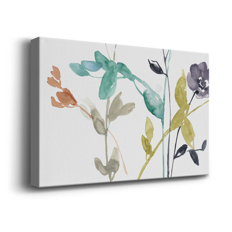 Fleurs en automne III - impression sur toile tendue, L 18 po x H 12 po