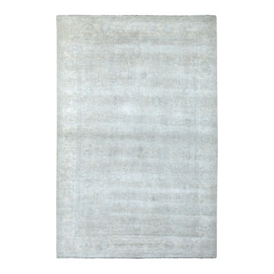 One-of-a-Kind Rectangle 6'1" X 9'0" New Age Wool Area Rug in Blue