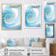 Abîme azur, Nautilus spirale sur toile-97051250-97051251