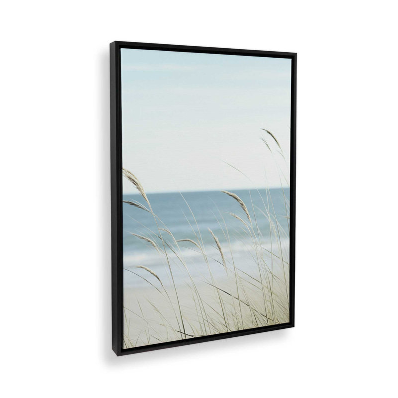 Impression sur toile Ocean Lullaby II, H 12,75 po x l 8,75 po x P 1,75 po, Cadre flottant noir satiné