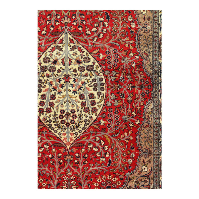 Canvello Pak Silkroad Kerman Hand-Knotted Rug - 4′3" × 6'2"