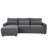 L-Shaped Modular Sectional Sofa With Removable Back Cushions And 3 Pillows