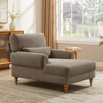 Chaise longue rembourrée avec dossier réglable Jazier