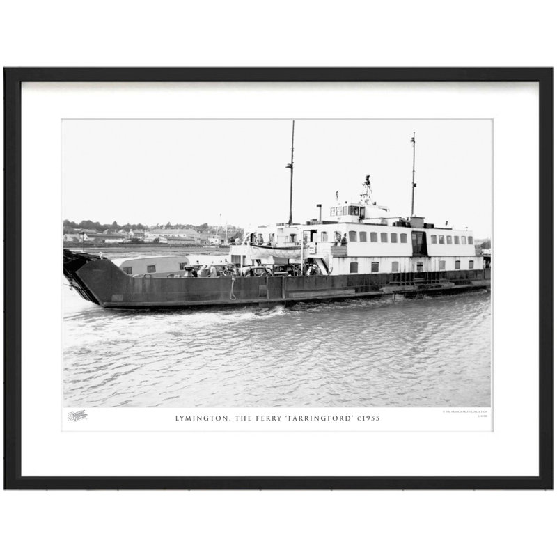 Lymington, The Ferry 'Farringford' C1955 by Francis Frith - Single Picture Frame Print, 60cm H x 80cm W x 2.3cm D