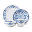 Iberian 4 - Piece Place Setting - Indigo/White