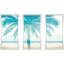 «Beachscape Palms II», reproduction de cadre photo 3 pièces-25344046