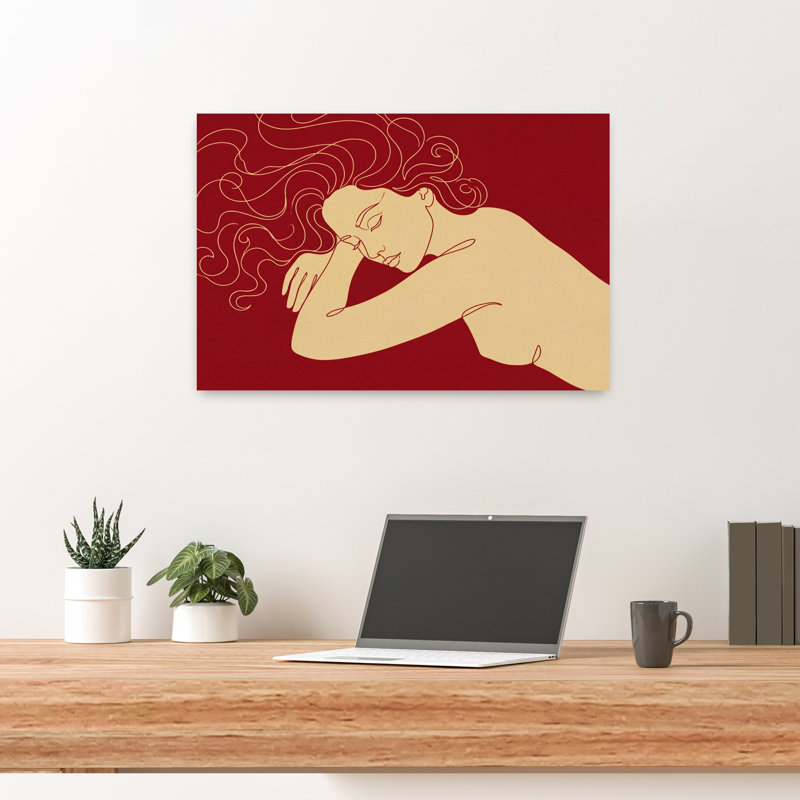 Art mural doré Golden Dreamer, 16" H x 24" W