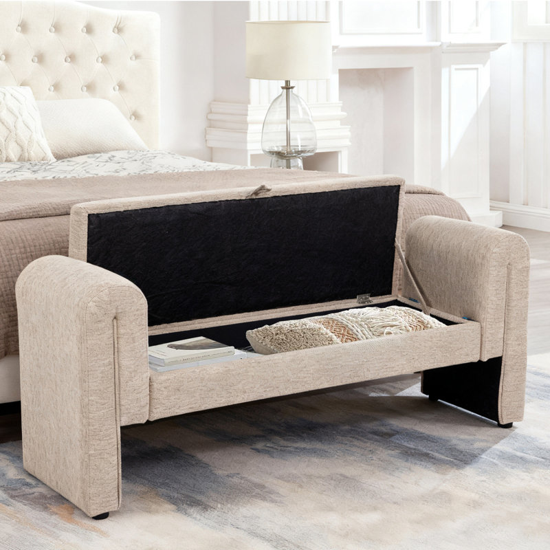 Banc de rangement de 60 pouces, Gruau