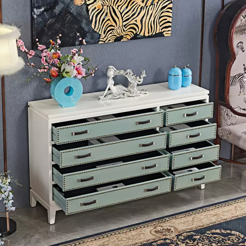8-Drawer Accent Chest Entryway and Buffet Cabinet