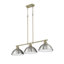 Luminaire suspendu linéaire 3 lumières Laramy-107150101-107150102