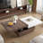 Mohite Modern Square Coffee Table with Rotatable Top, Two Colors Matching and 1 Hidden Storage Space-319303648