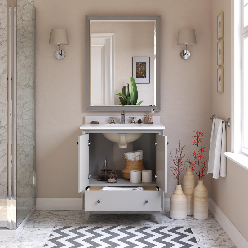 Ensemble de meuble-lavabo simple 30 po Bleeker, Gris