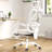 Beige Ergonomic Office Chair, With Footrest, Mesh Office Desk Chair, With Headrest, High Back Computer Chair, Adjustable Lumbar Support For Home Office Study Room Bedroom