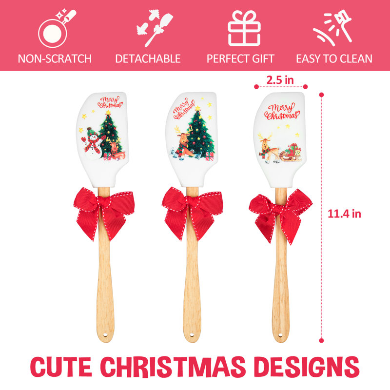 Ensemble de 3 spatules en silicone