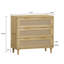 Armoire de rangement en rotin 3 tiroirs