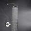 Garniture de douche de la collection Wedge seulement: pomme de douche ronde de 8 po, ensemble de poignées simples et soupape brute incluse - nickel brossé-36865908