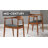 Tracy Wood Dining Arm Mid-century Style Chair by Modway