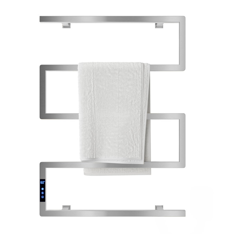 Chauffe-serviettes électrique 5 barres Voltaire en chrome, Chrome chrome