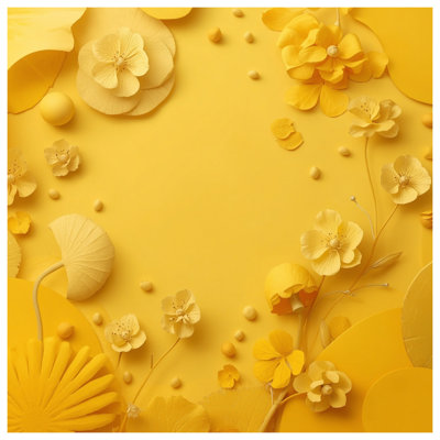 Édredon jaune en papier