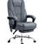 Fauteuil inclinable réglable avec chaleur, 6 vibrations, tissu doux au toucher, bureau gris anthracite 6 points de vibration,