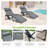 Melbourne Outdoor Metal Chaise Lounge , Cushion Included-1621988466