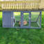 Cage triangulaire en bois avec cage de poulailler et cage de poulailler