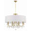 Lustre vibrant doré 8 lumières Havant-919061605