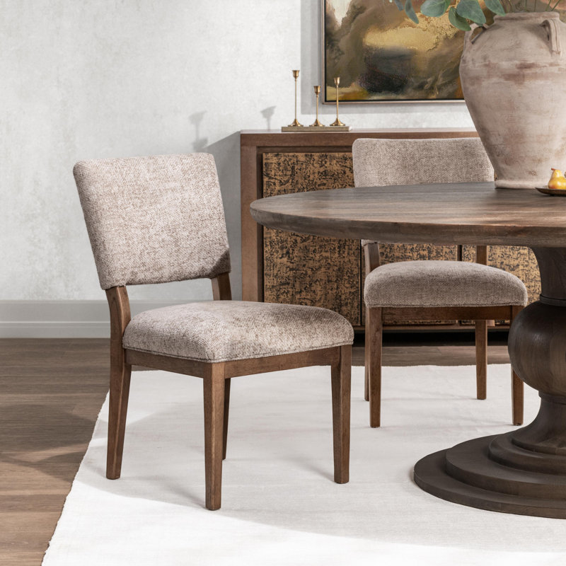 Arima Upholstered Dining Chair, Brown, Wheat Husk