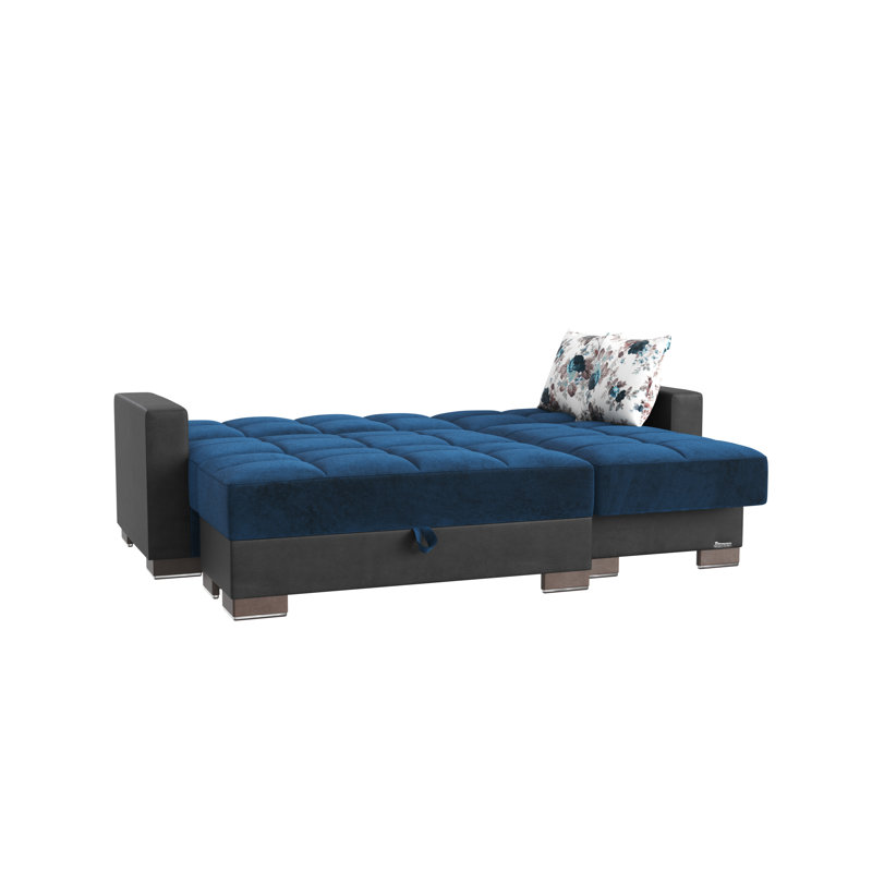 Chaise longue convertible avec rangement PrimeNest NimbusFlow