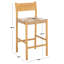 Devnie Woven Leather Counter Stool-1358552842