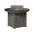 Plateau martelé noir avec base gris côtier sélectionné