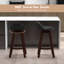 Amarious Swivel Counter Stool with Solid Wood Frame