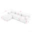 Canapé modulaire modulaire, capitonné à boutons et bricolage, canapé en forme de L avec repose-pieds réversible-662179139