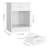 3-Piece Bedroom Sets, 4-Drawer PU Storage Bed+ 2 Nightstands,Nightstands Double as Side Tables-1880304827-1912064863