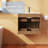 30" Walnut Modern Wall-Mounted Floating Bathroom Cabinet