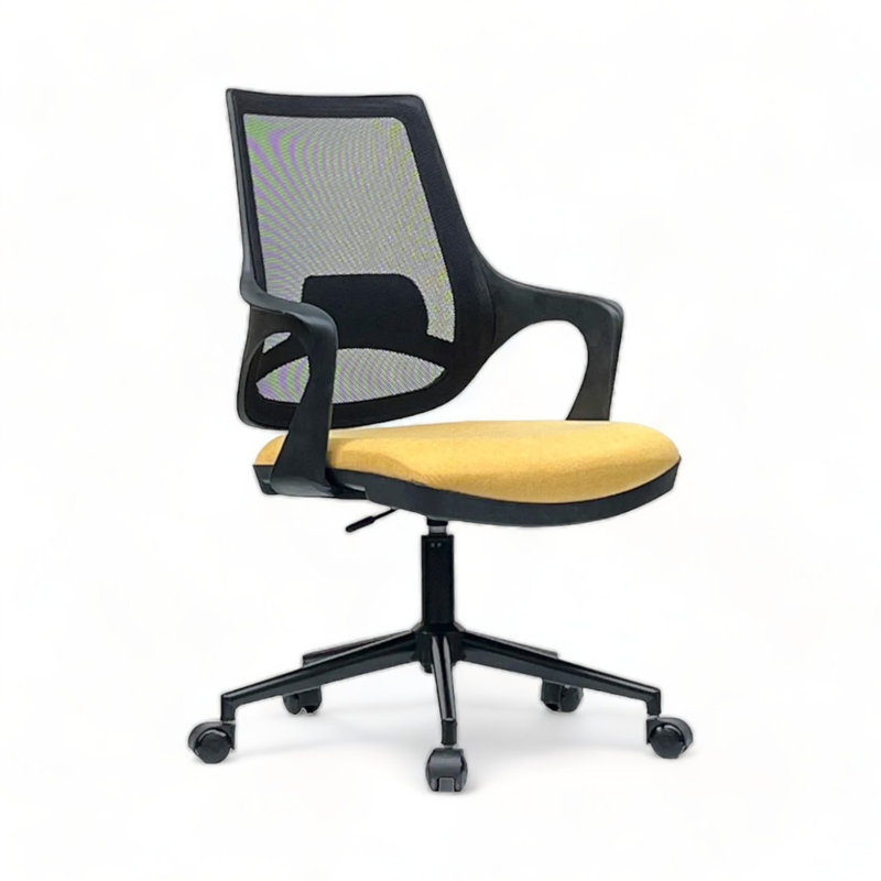 Cashay Foam Padding Office Chair, Yellow