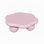 Table basse de 35 po en forme de nuage rose, table basse minimaliste moderne en forme de pétale avec pieds sphériques, table de salon Macaron rose pour enfants et animaux de compagnie compacte pour petit appartement, rose
