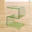 Alisa Glass Top End Table