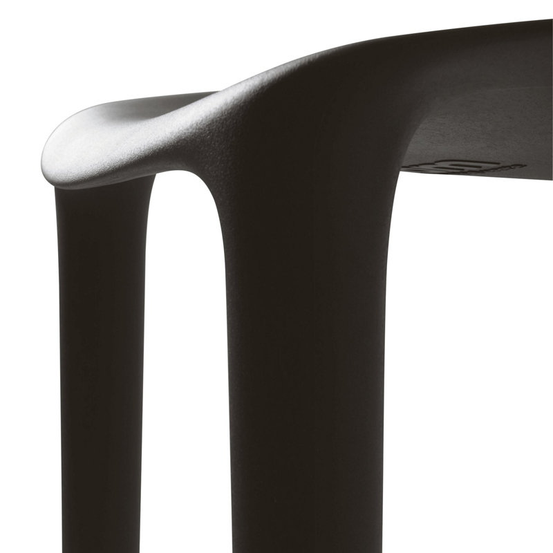 Broom Stacking Chair, Dark Gray