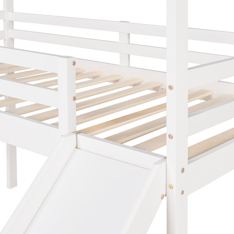 Lit pour enfant Hamadi, Simple, Blanc