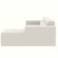 Canapé modulaire moderne de 109 po, canapé en forme de L en tissu Teddy, canapé d'angle 3 places, canapé rembourré moderne avec méridienne et coussins pour le salon, aucun assemblage requis