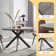 Garrell 46‘’ Round Dining Table, Mid-Century Round Kitchen Table for 4 Person, Modern Leisure Coffee Table