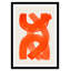 «Orange Strokes Print» par Haniff-129155895-129155876-129155839