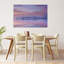 Reproduction d'art mural paysage rose avec voiliers paisibles-1319427029